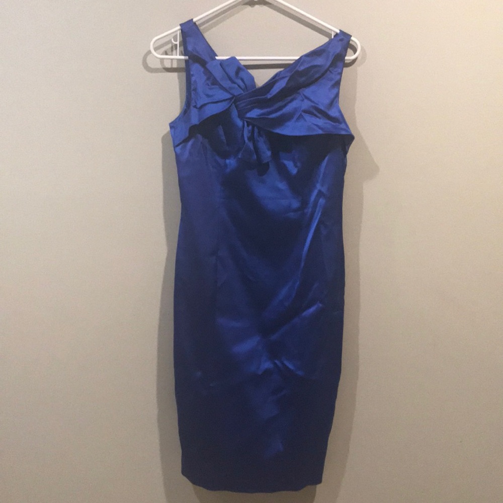 David meister blue dress size 6 - Picture 1 of 6